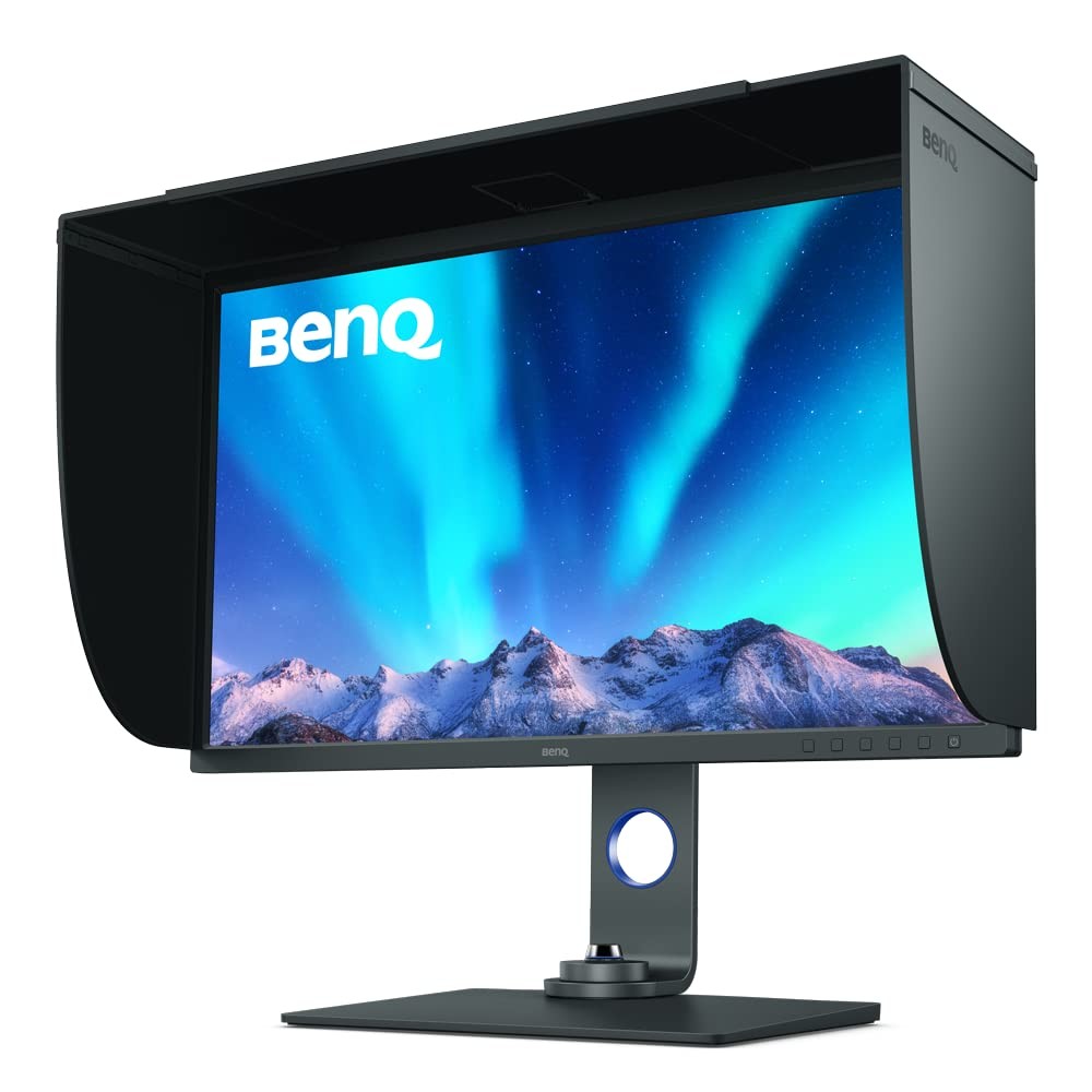 BenQ SW321C Photo Video Editing Monitor 32" 4K UHD | 99% AdobeRGB,100% sRGB,95% P3 | IPS | Hardware Calibrated | 16 bit 3D LUT | DeltaE ≤2 | Uniformity | HLG | AQCOLOR | Ergonomic | USB-C(60W), Black