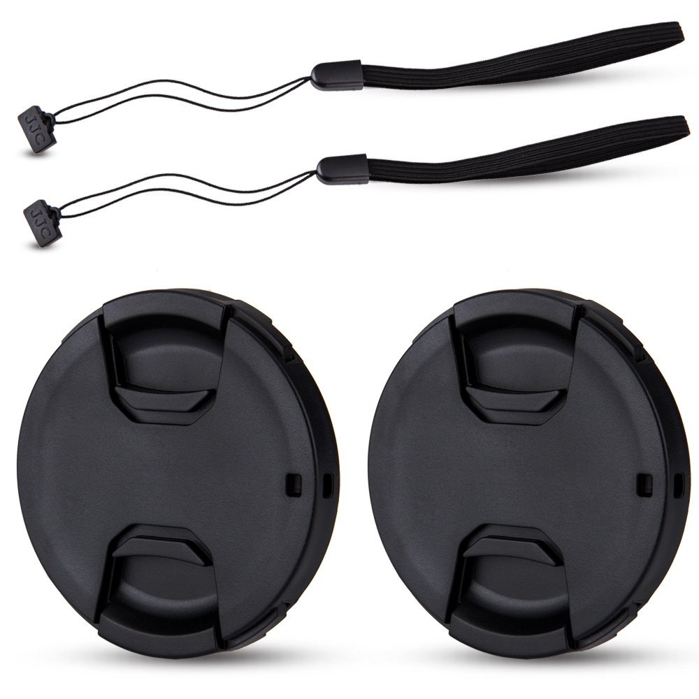 JJC 2-Pack 77mm Front Lens Cap Cover with Deluxe Cap Keeper for Canon RF 14-35mm f4 L IS USM, Nikon Z 24-120mm f4 S, Nikkor Z 28-400mm f4-8, Sony FE 70-200mm F2.8 Lens & More 77mm Filter Thread Lenses