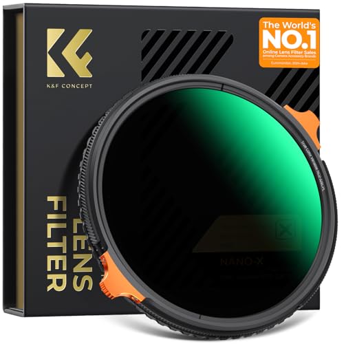K&F CONCEPT 77mm True Color Variable ND2-32 & Polarizer in 1 Lens Filter
