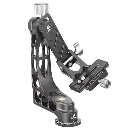 Leofoto PG-1 Gimbal Head for Telephoto Lenses, 55 lb Load, Arca-Swiss Clamp