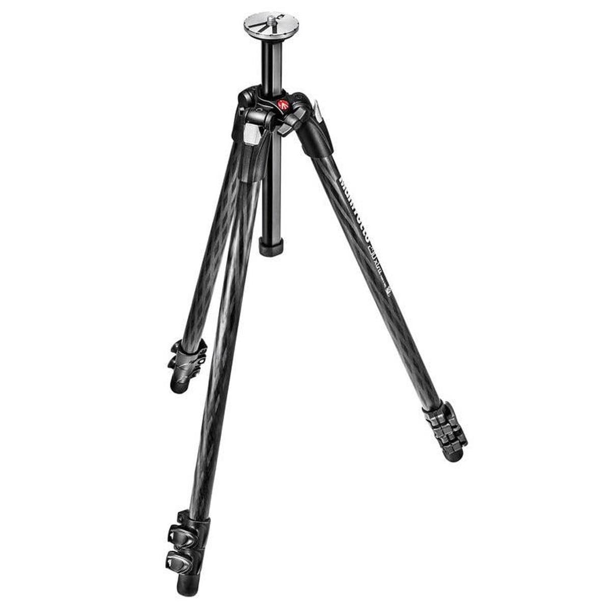 Manfrotto 290 Xtra Carbon Fiber 3-Section Tripod (MT290XTC3US) Black