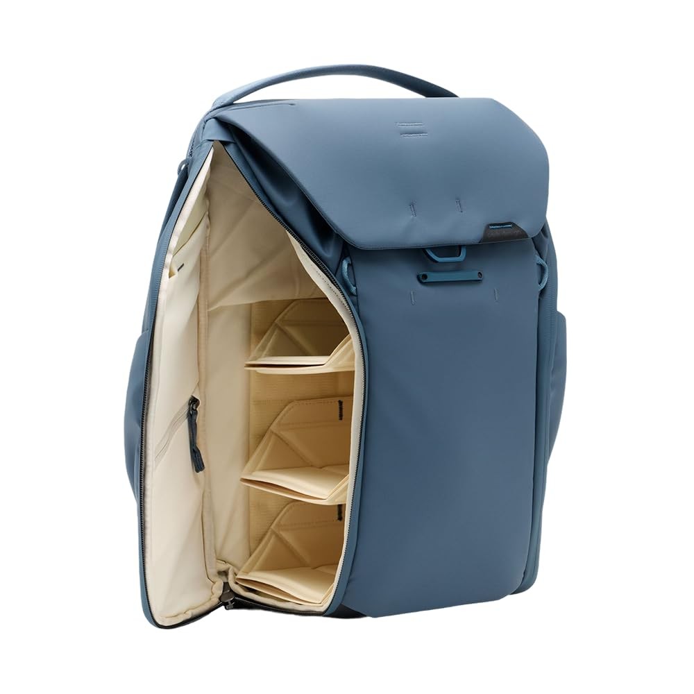 Peak Design Everyday Backpack 20L, Ocean, MagLatch Top, Dual Side Access, FlexFold Dividers, Fits 15" Laptop, For Camera Carry, Daily Commutes or Travel, Versatile Backpack for Men and Women