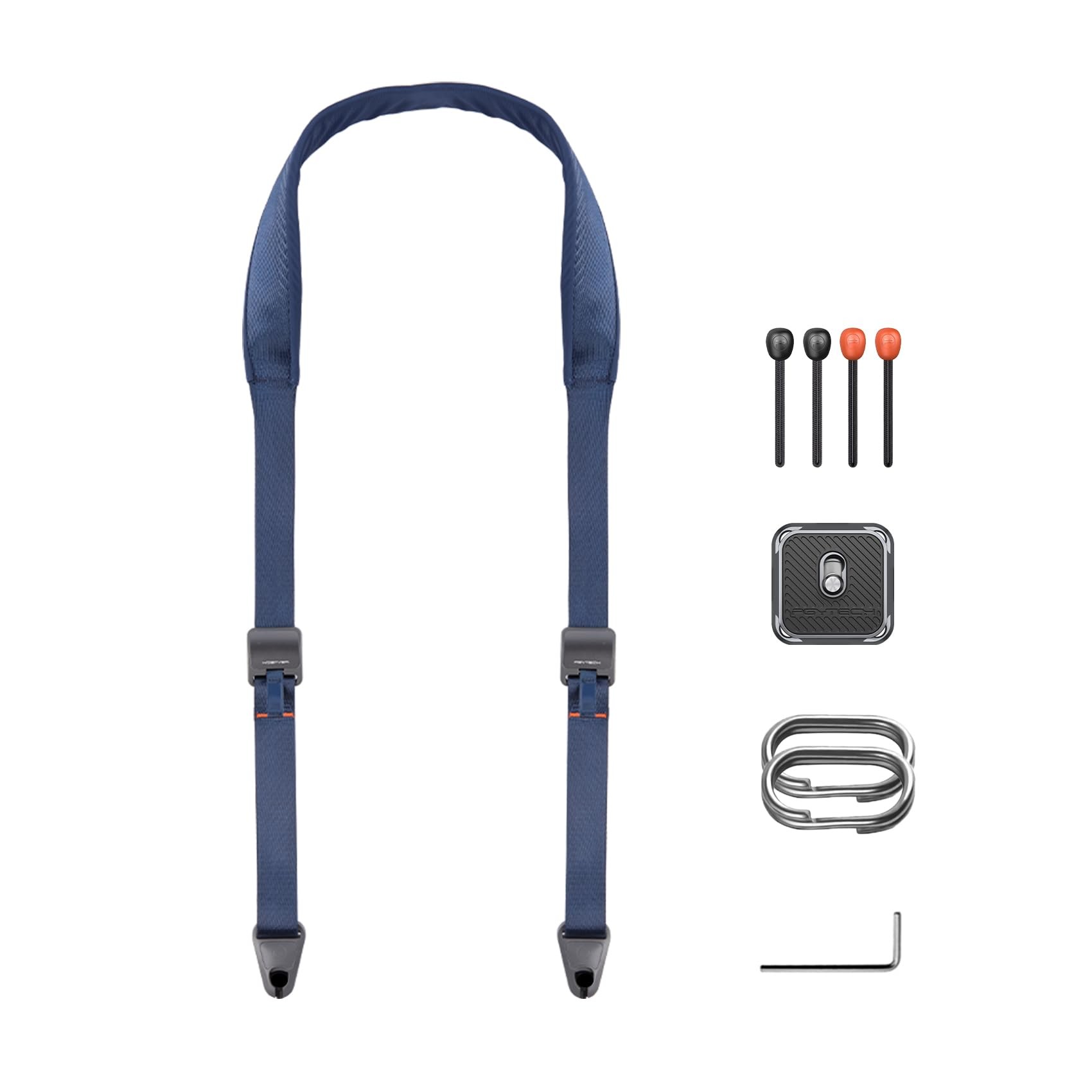 PGYTECH Camera Shoulder Strap with Quick Release Plate Wide Camera Neck Straps Long for Photographers Adjustable for DSLR SLR (Dark Blue)