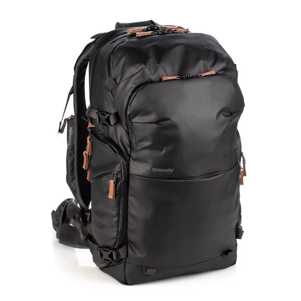 Shimoda Explore v2 30 Starter Kit, Mid-Size Outdoor Photography Travel Backpack incl. Medium Mirrorless Core Unit, Carry-On Ready Adventure Pack, Anti-Theft Camera Access, 16-inch Laptop Sleeve, Black