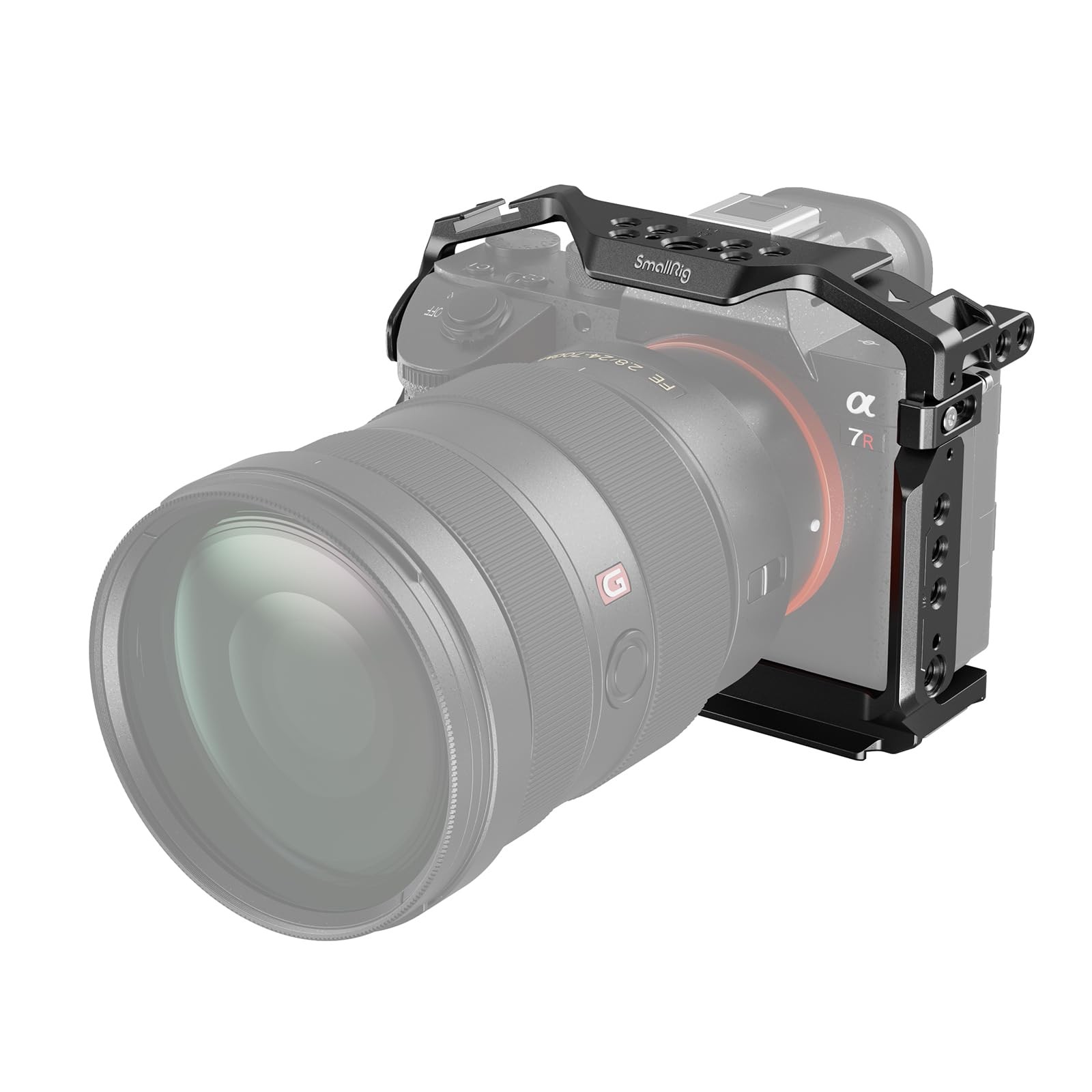 SMALLRIG A7RIII / A7III / A7M3 Camera Cage for Sony A7RIII / A7III / A7M3 Camera (ILCE-7RM3 / A7R Mark III), w/Shoe Mount, Built-in NATO Rail, Accessible for Sony XLR-K2M/K1M, Black – 2087