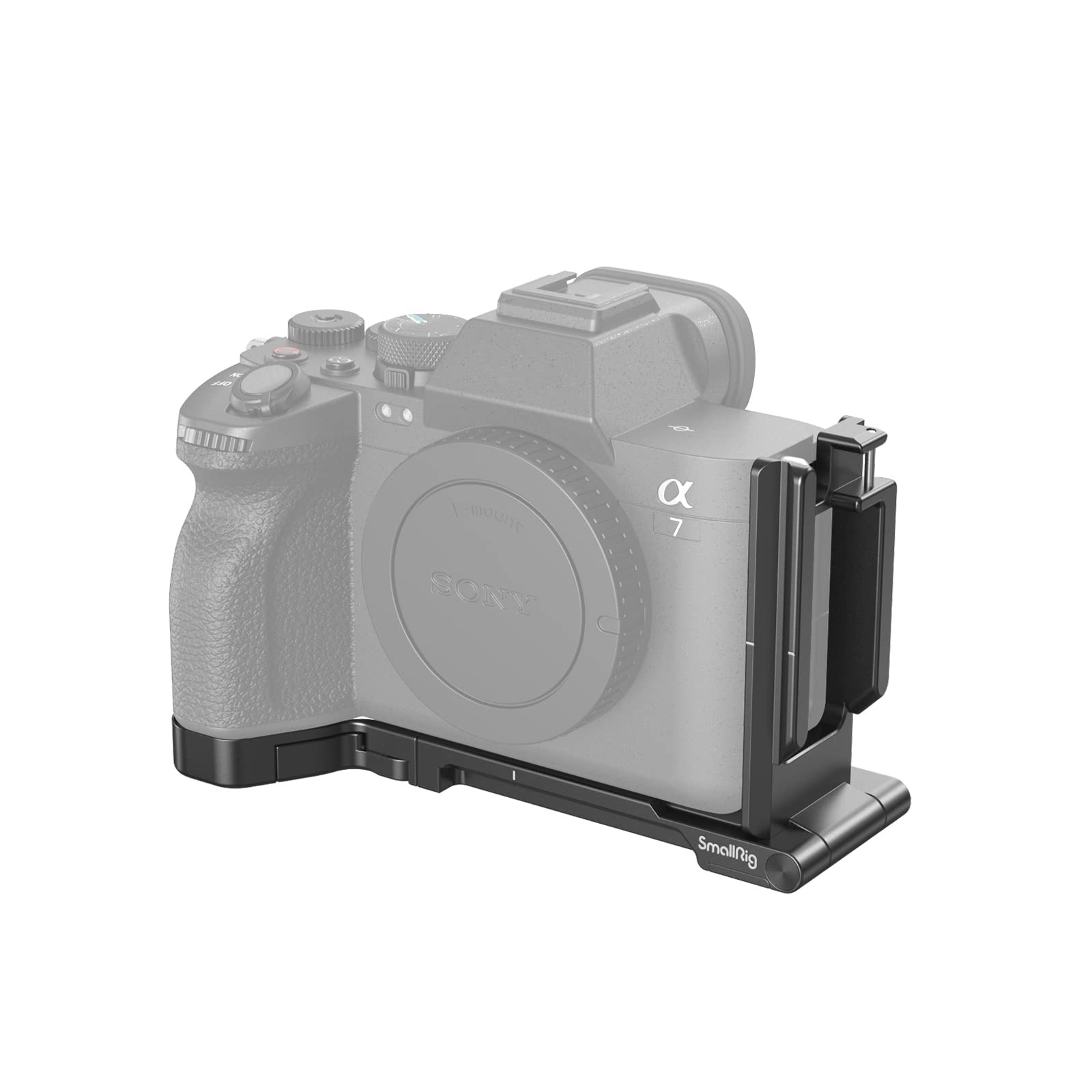 SMALLRIG Foldable L-Bracket for Sony Alpha 7 V/Alpha 7R V/Alpha 7 IV/Alpha 7S III, Foldable Side Plate for Arca, Quick Switch Between Horizontal and Vertical Shooting - 3984