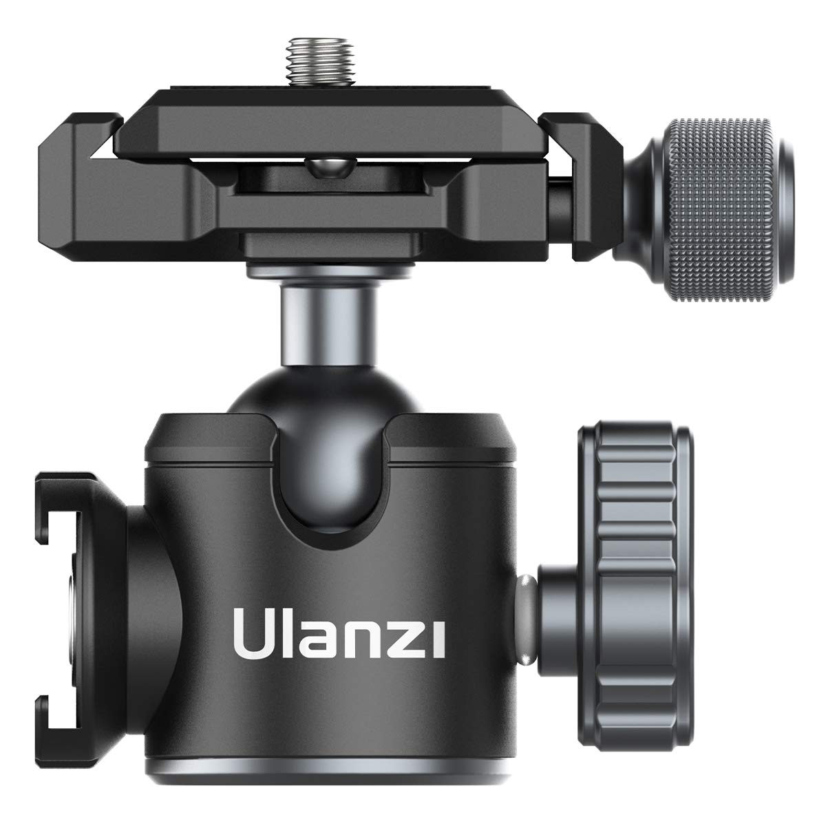 ULANZI U-80L Metal Ball Head Camera Mount Arca Swiss 360 Rotating with Quick Release Plate & Cold Shoe, 22lbs/10kg Load for 1/4" Tripod, Monopod, DSLR