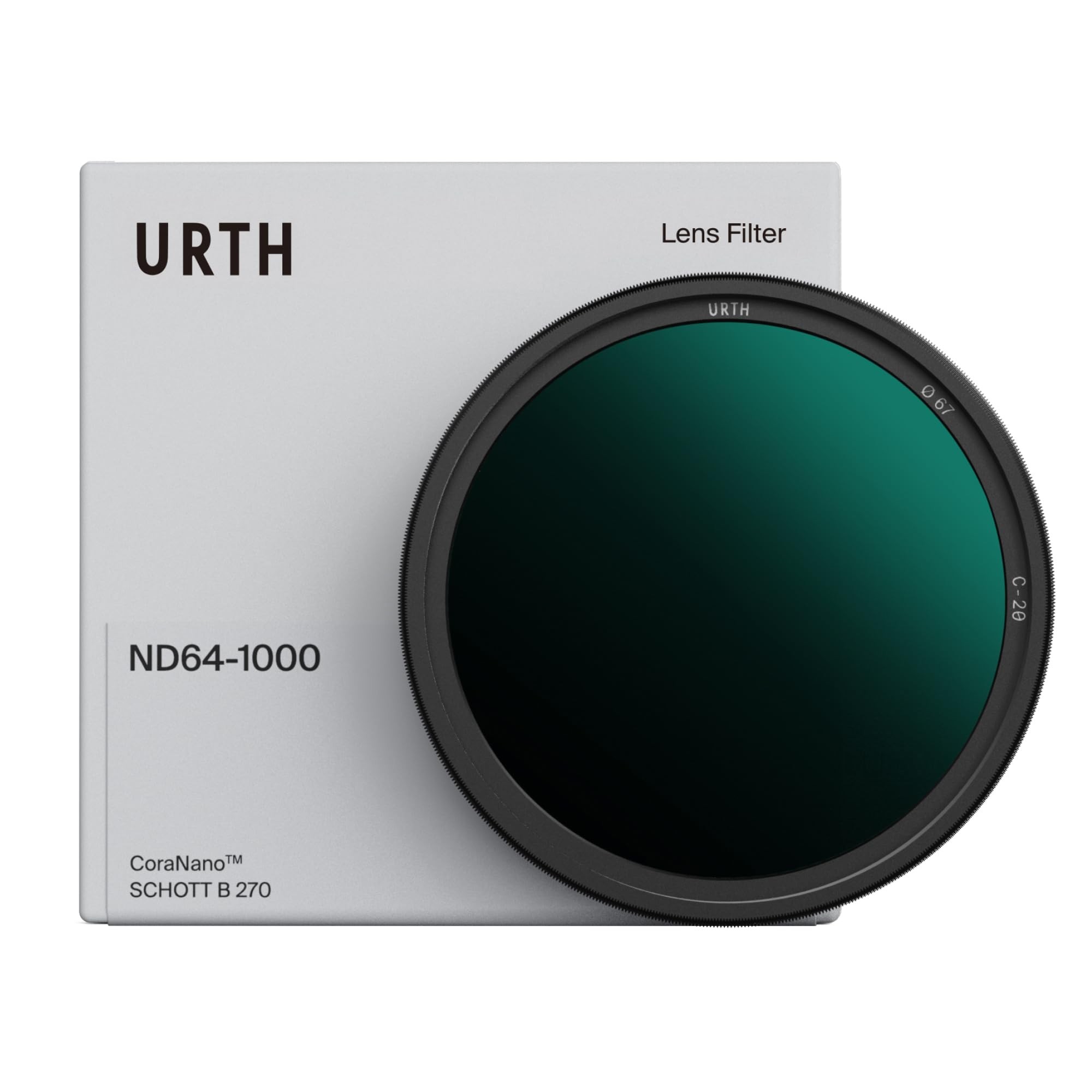 Urth 77mm ND64-1000 Variable ND Lens Filter (Plus) — 6-10 Stop Range, HD Optical Glass 20-Layer Nano-Coated Neutral Density Filter for Cameras