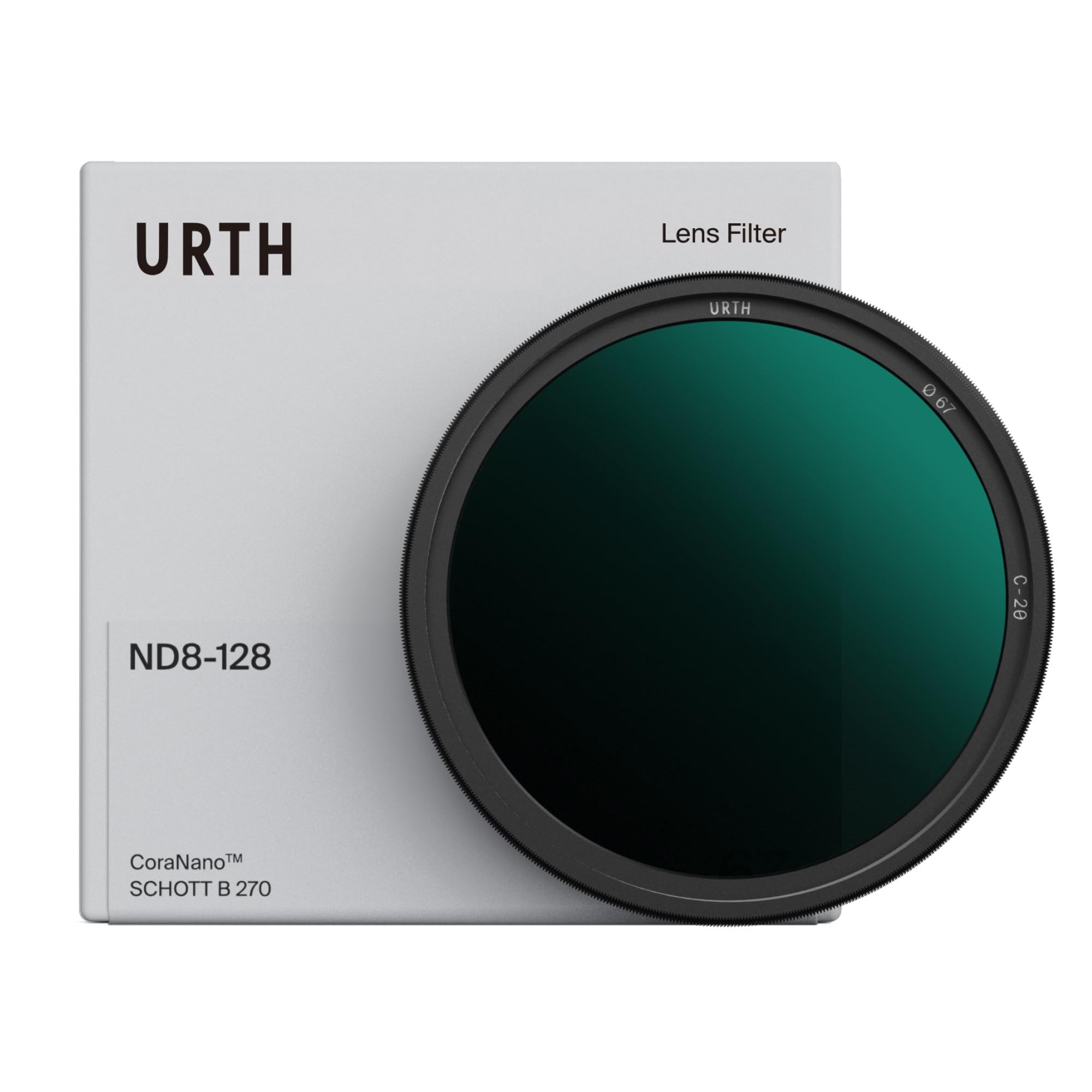 Urth 77mm ND8-128 Variable ND Lens Filter (Plus) — 3-7 Stop Range, HD Optical Glass 20-Layer Nano-Coated Neutral Density Filter for Cameras