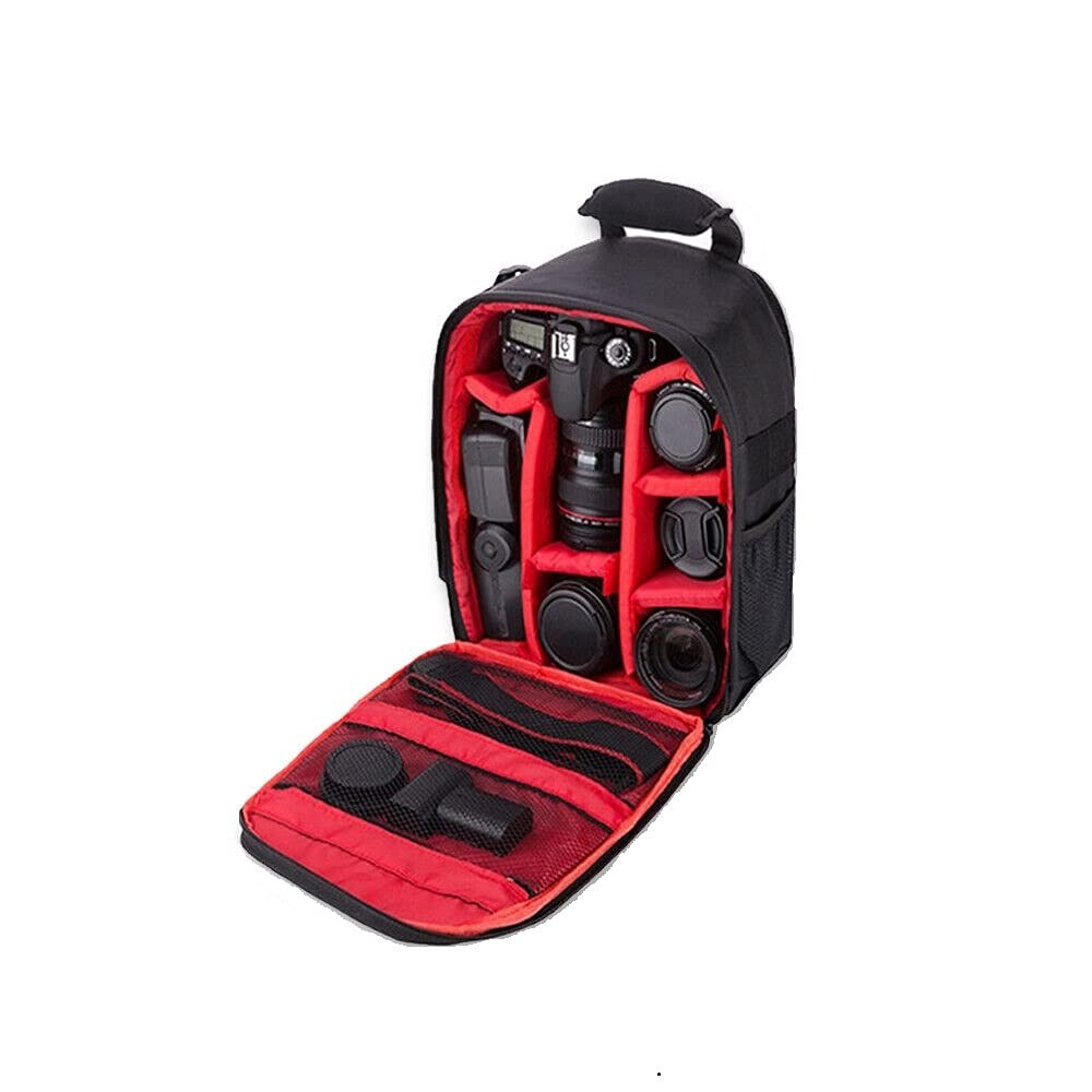 Waterproof SLR/DSLR Camera Backpack Shoulder Bag Travel Case For Canon Nikon Sony Digital Lens Medium